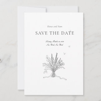 Save the date simple wedding