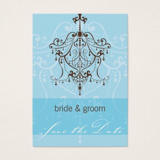 SAVE THE DATE SMALL :: chandelier (Front)