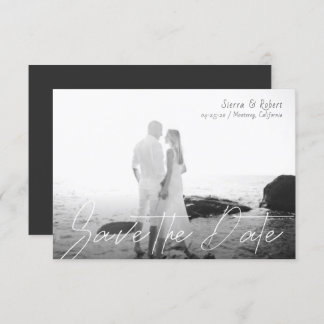 Save the Date Small Smooth Stroke Announcement