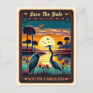 Save the Date   South Carolina Invitation Postcard