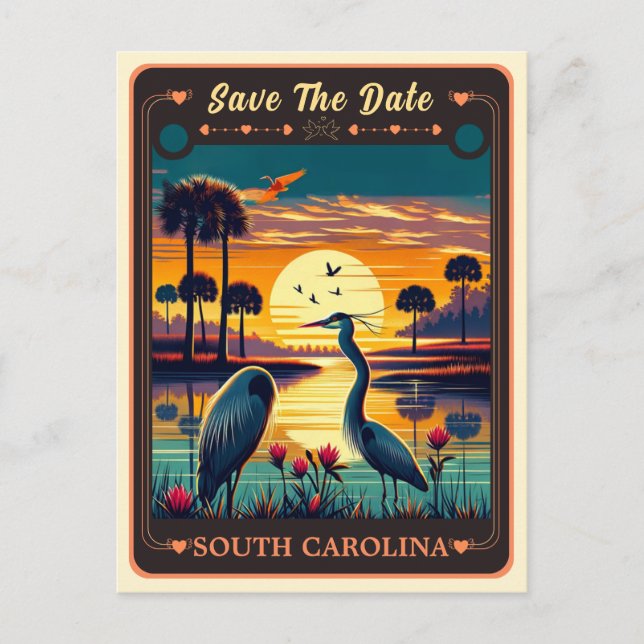 Save the Date | South Carolina Invitation Postcard (Front)