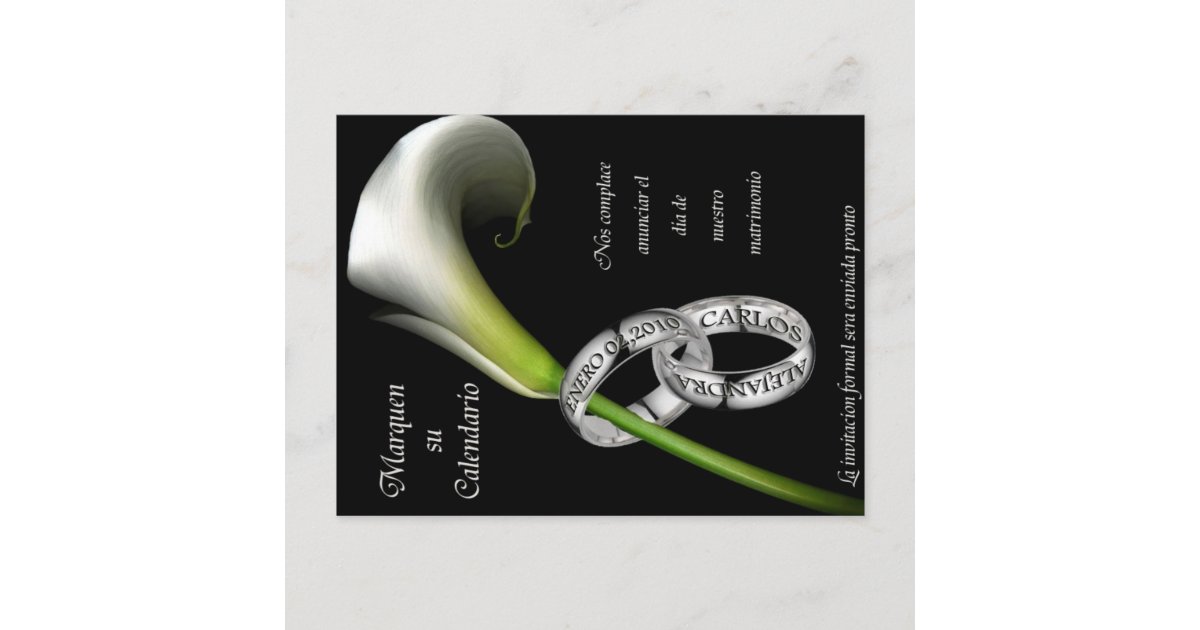 save-the-date-spanish-announcement-postcard-zazzle