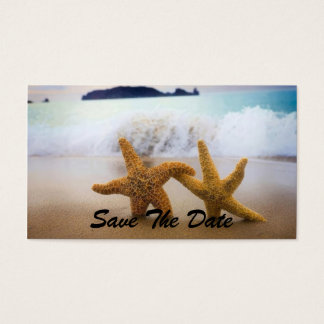 Save The Date STARFISH Business Card Template