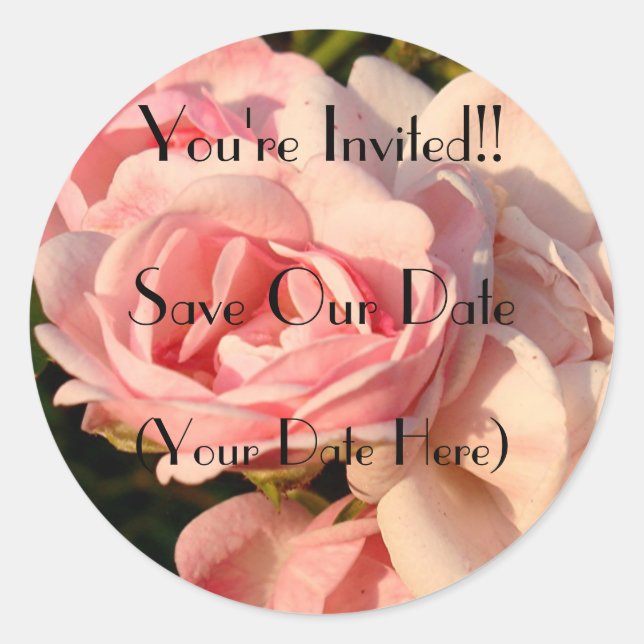 Save the Date Sticker (Front)