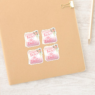 Save the date Sticker