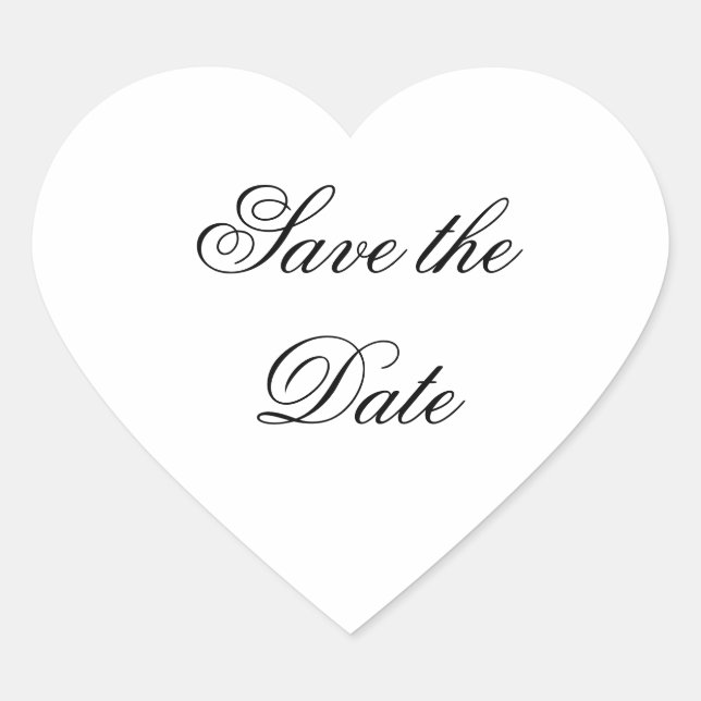 "Save the Date" Stickers (Front)