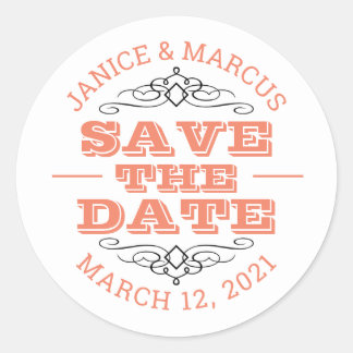 Save the Date Stickers