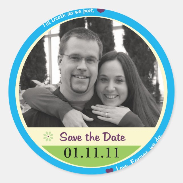 Save the Date Stickers (Front)
