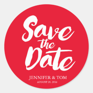 Save The Date Stickers   WEDDINGS