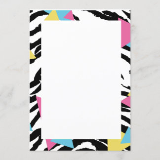 Save the date style 80s invitation