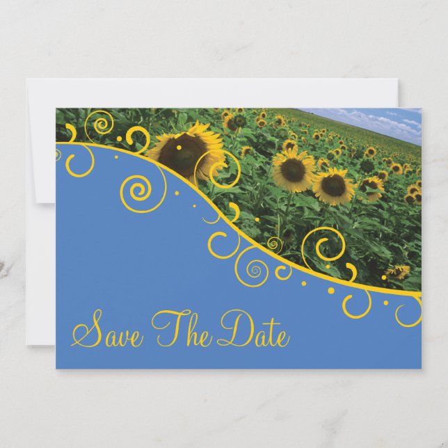 Save The Date - Sunflowers (Front)