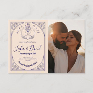 Save The Date Tarot Moon Crystal Hearts Wedding  Enclosure Card