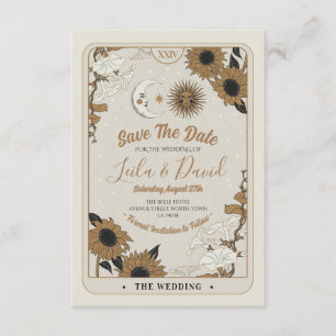 Save The Date Tarot Sun Moon Aligned Wedding Enclosure Card