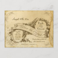 Save the Date - Tea Stained Vintage Wedding 1