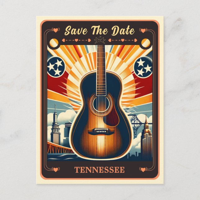 Save the Date | Tennessee Invitation Postcard (Front)