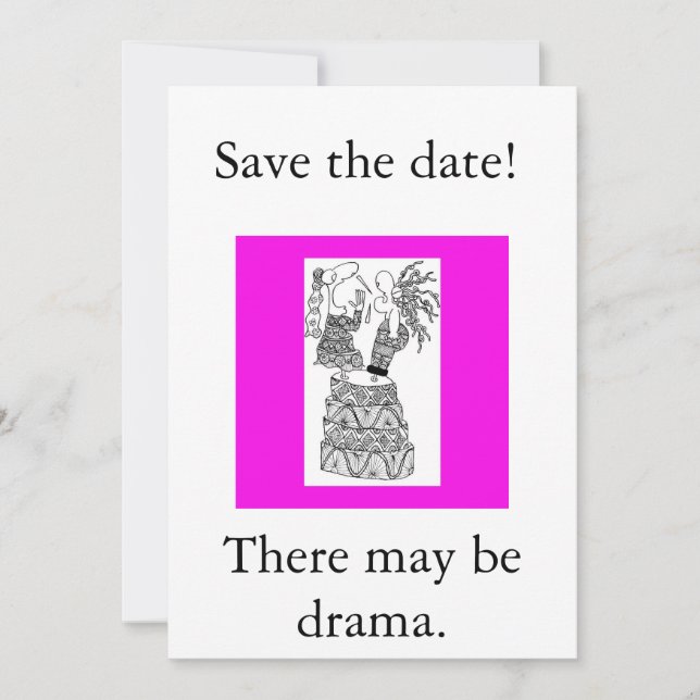 Save the date!, There may be drama. Date (Front)