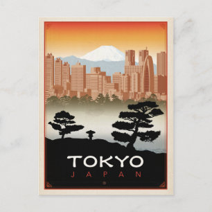 Save the Date   Tokyo, Japan Announcement Postcard