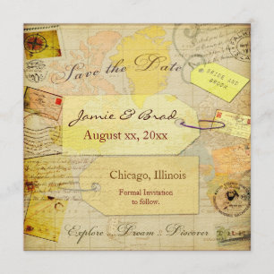 Save the Date Travel Shower theme