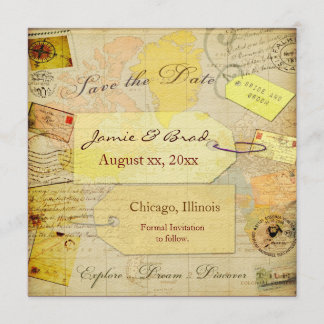 Save the Date Travel Shower theme