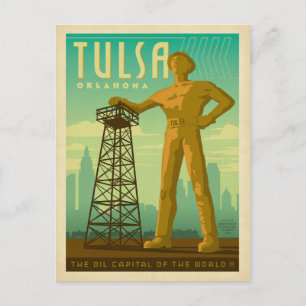 Save the Date   Tulsa, OK - Oil Capital Announcement Postcard