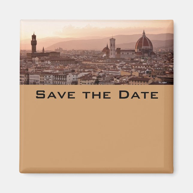 Save the Date Tuscany Magnet (Front)