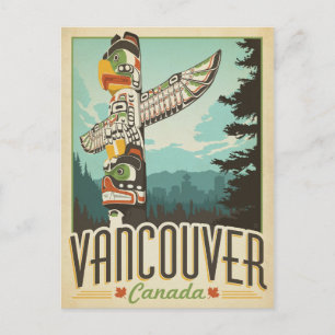Save the Date Vancouver, Canada Announcement Postcard