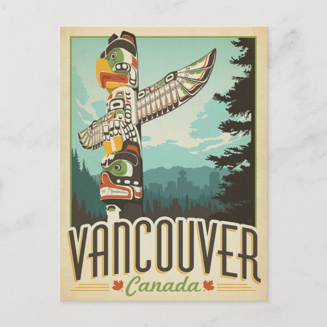 Save the Date | Vancouver, Canada Announcement Postcard (Front)