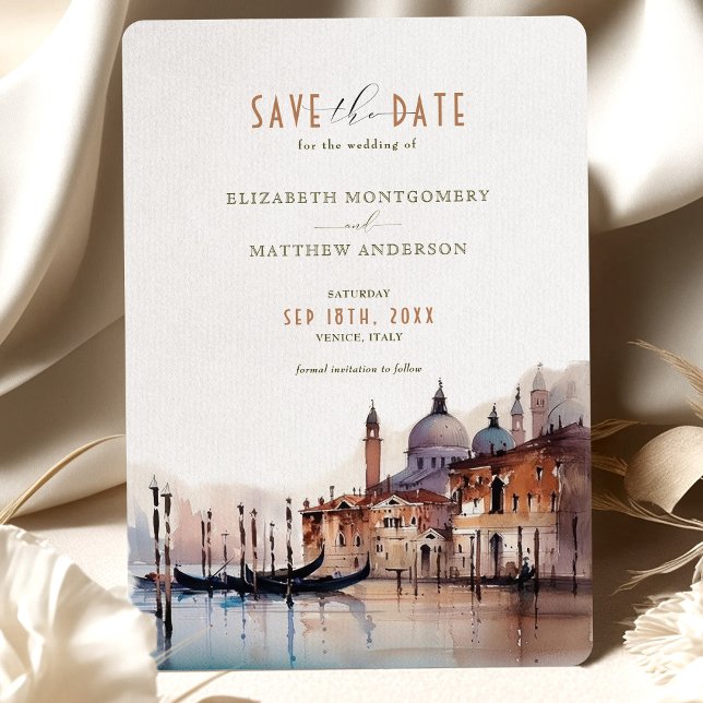 Save the Date Venice Italy Basilica della Salute I Invitation (Creator Uploaded)
