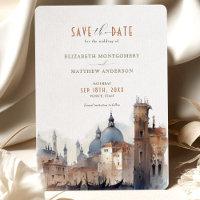 Save the Date Venice Italy Basilica della Salute