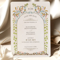 Save The Date Victorian Royal Elegance Wedding