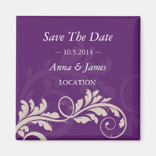 Save the date ~ Vine 2 Magnet