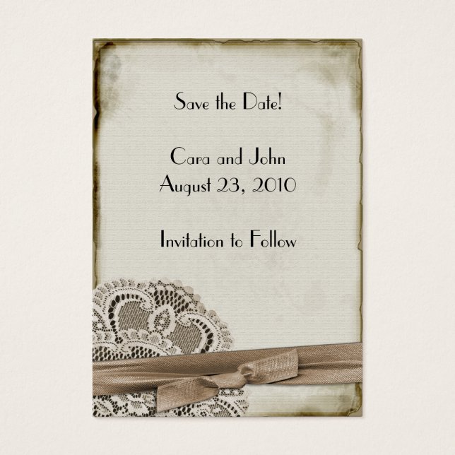 Save the Date Vintage (Front)