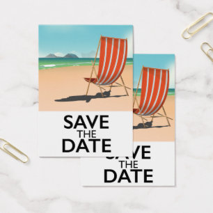 Save the Date vintage Beach Deckchair