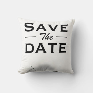 Save the Date vintage Locomotive invitation Cushion
