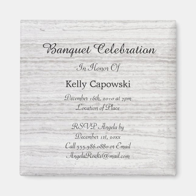 Save the Date Vintage Magnet (Front)