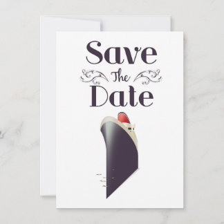 Save the Date Vintage Nautical invite