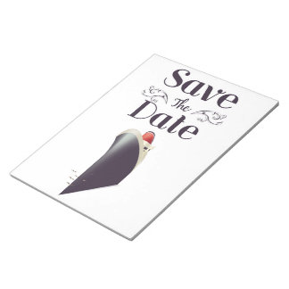 Save the Date Vintage Nautical invite Notepad