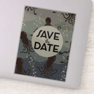Save the Date Vintage Underwater