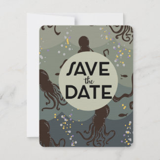 Save the Date Vintage Underwater