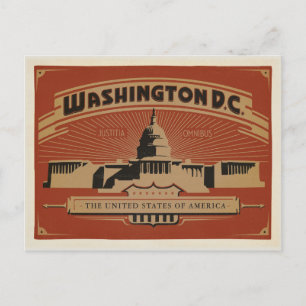 Save the Date   Washington, D.C. Announcement Postcard