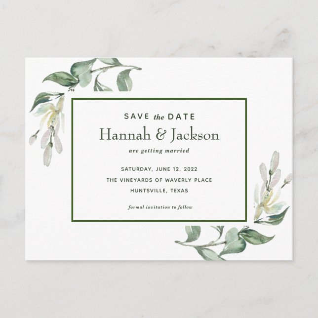 Save The Date *Waverly Place* Postcard (Front)