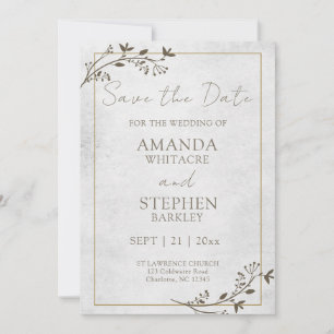 Save the Date Wedding Announcement