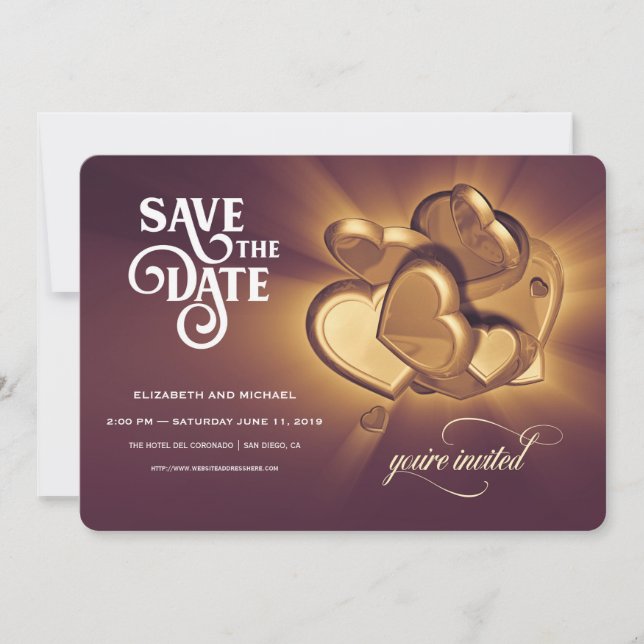 Save The Date Wedding Announcement (Version 1) (Front)