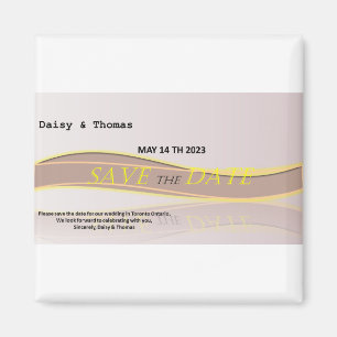 Save the date wedding anouncement  magnet