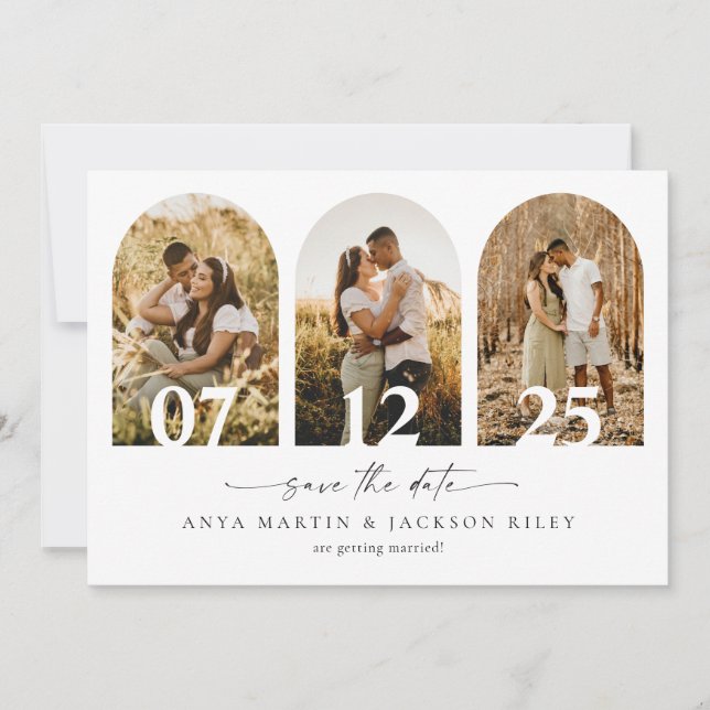 Save The Date Wedding Card Announcement (Front)