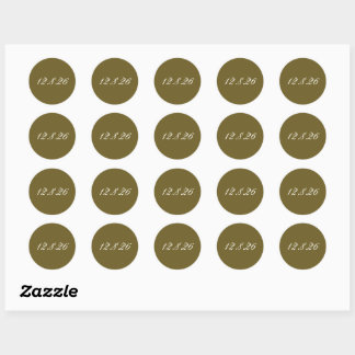Save the Date Wedding Date Envelope Seals