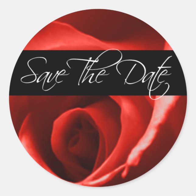 Save The Date  Wedding Envelope Seal (Front)