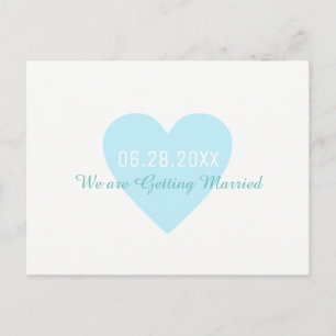 Save-the-Date . Wedding Getting Married Announcement Postcard