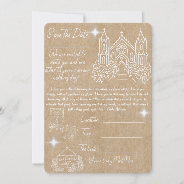 Save the date wedding i (Front)