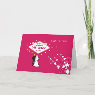 "Save the Date" Wedding In Fabulous Las Vegas Brid Announcement